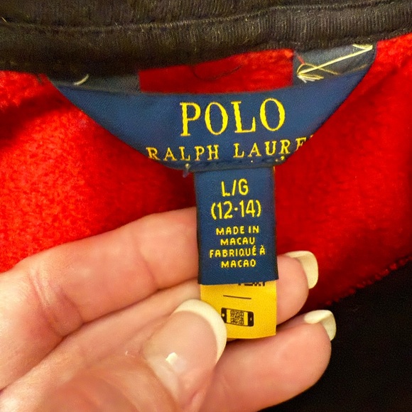 Boys Polo by Ralph Lauren Hoodie, Size Large - Picture 4 of 5
